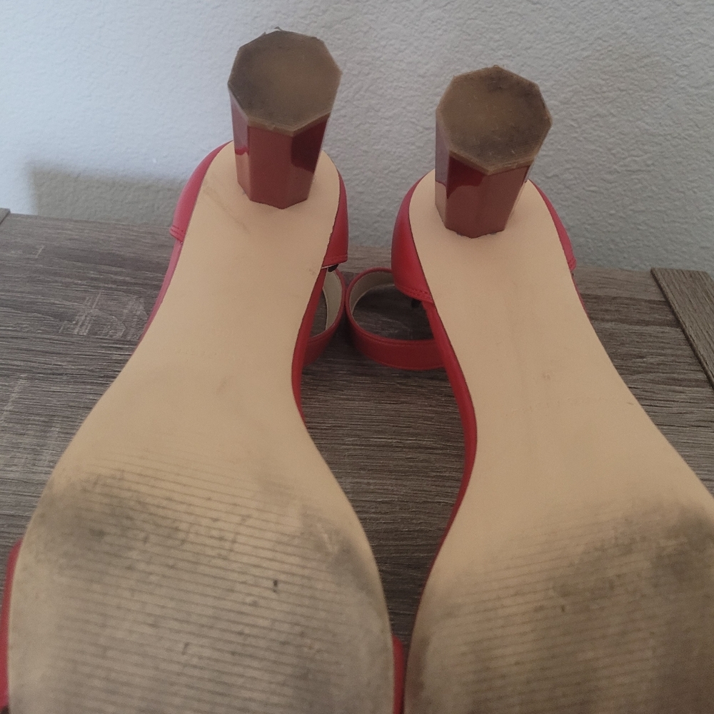 Marc Fisher red heels Sz 10M - Picture 5 of 5